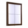 Illuminated menu holder CLASSIC BROWN 4xA4 SECURIT Information Displays