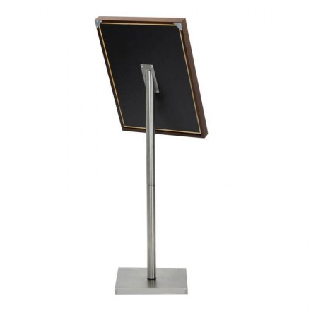Porte-menu lumineux CLASSIC MARRON 4xA4 sur pied SECURIT Porte-menus lumineux