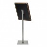 Porte-menu lumineux CLASSIC MARRON 4xA4 sur pied SECURIT Porte-menus lumineux