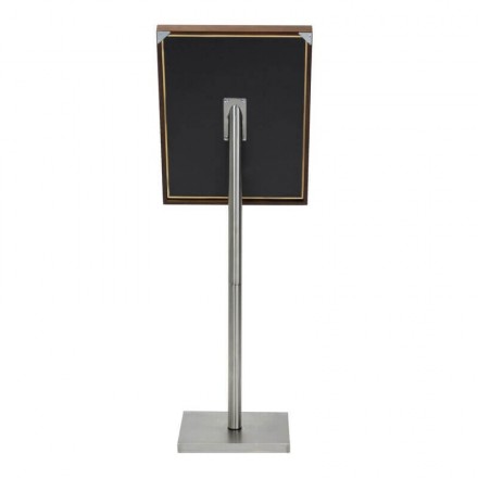 Porte-menu lumineux CLASSIC MARRON 4xA4 sur pied SECURIT Porte-menus lumineux
