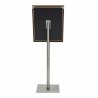 Illuminated menu holder CLASSIC BROWN 4xA4 on stand SECURIT Information Displays