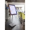 Porte-menu lumineux CLASSIC MARRON 4xA4 sur pied SECURIT Porte-menus lumineux