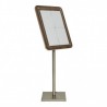 Porte-menu GLASS STAR NOYER 4xA4 SECURIT Porte-menus lumineux