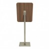 Menu holder GLASS STAR WALNUT 4xA4 SECURIT Information Displays