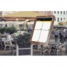 Porte-menu GLASS STAR NOYER 4xA4 SECURIT Porte-menus lumineux