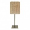 Menu holder GLASS STAR OAK 4xA4 SECURIT Information Displays