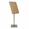 Menu holder GLASS STAR OAK 4xA4 SECURIT Information Displays