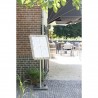 Porte-menu GLASS STAR CHÊNE 4xA4 SECURIT Porte-menus lumineux