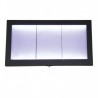 Porte-menu lumineux ACIER GALVA 3xA4 SECURIT Porte-menus lumineux