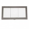 Porte-menu lumineux ACIER GALVA 3xA4 SECURIT Porte-menus lumineux