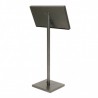 Illuminated menu holder GALVA STEEL 3xA4 on stand SECURIT Information Displays