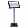 Illuminated menu holder GALVA STEEL 3xA4 on stand SECURIT Information Displays