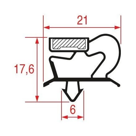 JOINT À ENCASTRER 1540x640MM