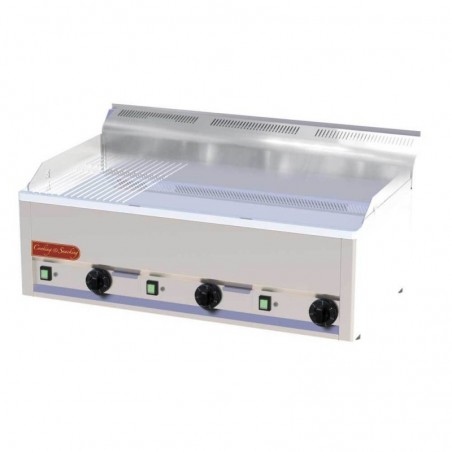 Plaque à snacker électrique 9kW |chrome dur RM GASTRO Planchas professionnelles