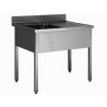 Plonge inox | 1 bac + égouttoir  Plonges inox