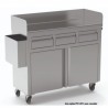 Closed stainless steel trolley ERATOS SERVICE TROLLEYS