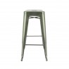 Set of 4 metal bar stools CHICAGO - CHR MARKET