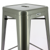 Set of 4 metal bar stools CHICAGO - CHR MARKET