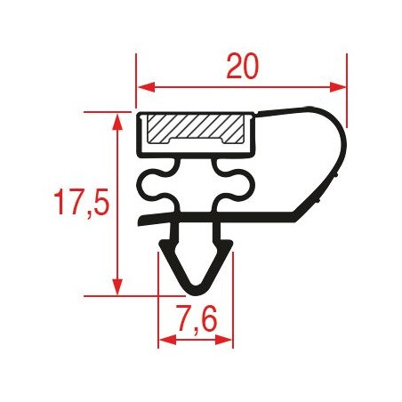 Joint de porte 765x505mm  Home