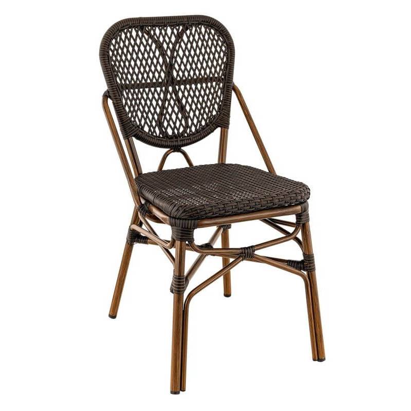 Chaise DAX | Marron  CHAISES EN ROTIN