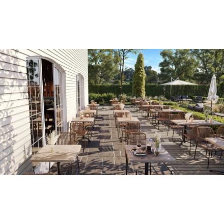 Set of 4 JAVEA armchair  Gamme DINARD