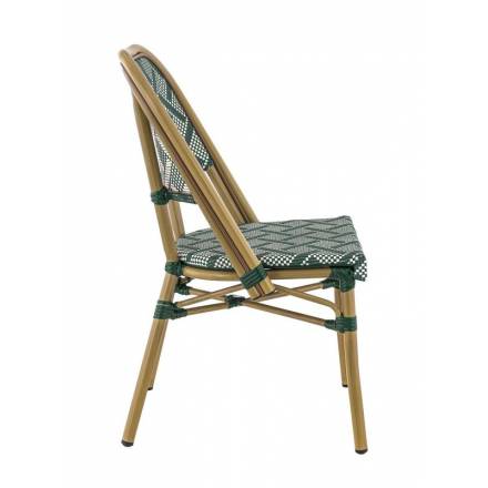 Set of 2 ODÉON chairs | Cream & Green  restaurant room
