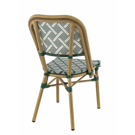 Lot de 2 chaises ODÉON | Crème & Vert  Salle