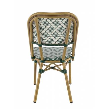 Lot de 2 chaises ODÉON | Crème & Vert  Salle