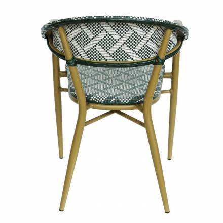 Lot de 2 fauteuils BERCY | Crème & Vert  Salle