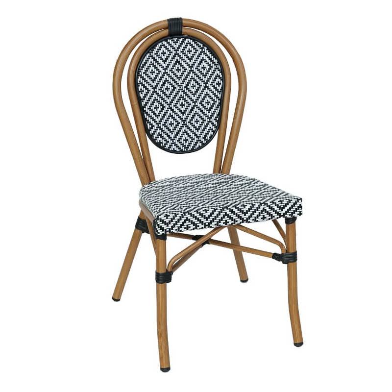 Chaise PARIS | Noir & Blanc  Salle