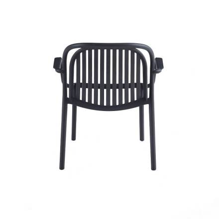 Set of 4 DOHA Lounge Armchairs | Anthracite  Gamme MONACO