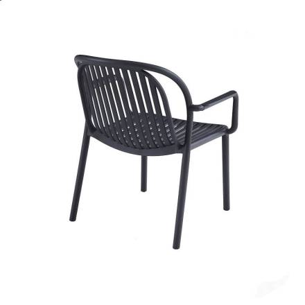 Set of 4 DOHA Lounge Armchairs | Anthracite  Gamme MONACO