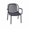 Fauteuil Lounge DOHA | Anthracite  CHAISES EN POLYPROPYLÈNE