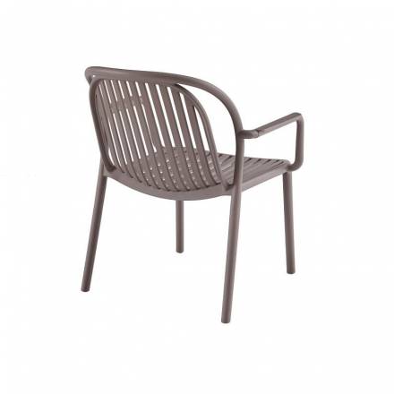 Set of 4 DOHA Lounge Armchairs | Taupe  Gamme MONACO