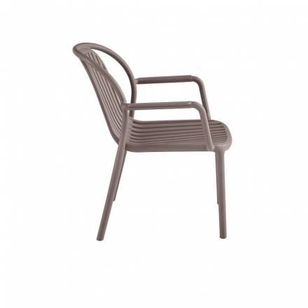 Set of 4 DOHA Lounge Armchairs | Taupe  Gamme MONACO