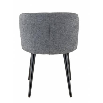 Lot de 2 fauteuils ANGÈLE | Gris  Chaises d'intérieur