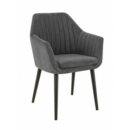 Fauteuil ALFONSE | Anthracite  Chaises d'intérieur