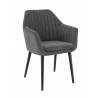Set of 2 Armchairs ALFONSE anthracite BE EXPRESS INDOOR CHAIRS