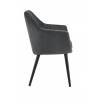 Set of 2 Armchairs ALFONSE anthracite BE EXPRESS INDOOR CHAIRS