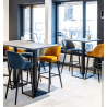 Barstool OSCAR petrol  INDOOR CHAIRS