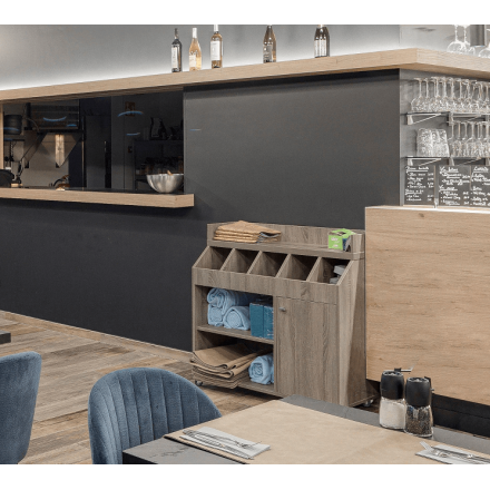 Light oak LISBOA sideboard  SERVICE TROLLEYS