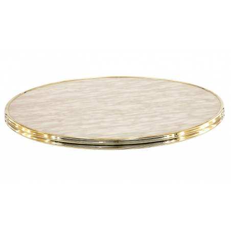 Plateau cerclé | Mermer/Laiton  PLATEAUX DE TABLE