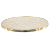 Rimmed table top | Mermer/Brass BE EXPRESS Plateaux de table