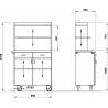 Vaisselier POLAR 2AP  Dessertes/vaisseliers extérieur