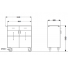 Vaisselier POLAR 2B  Dessertes/vaisseliers extérieur