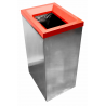 90L stainless steel waste bin on wheels L2G Stainless steel garbage cans