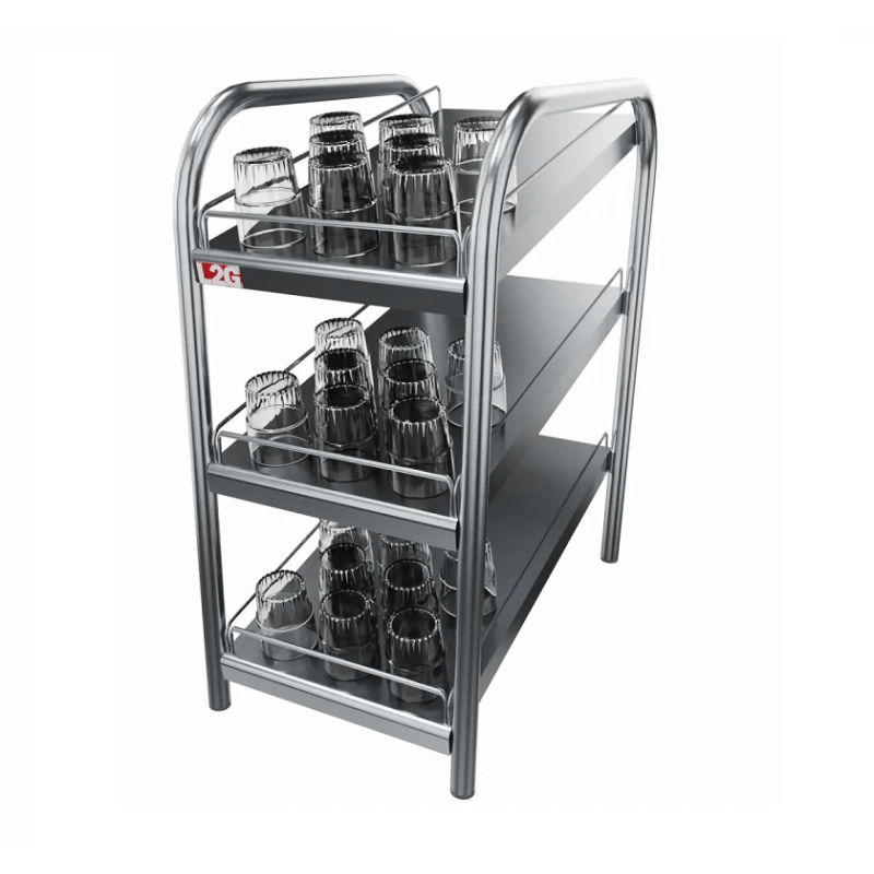 Étagère à verres inox | L300 L2G Toutes les catégories Étagère à verres inox | L300 L2G Toutes les catégories