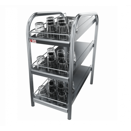 Étagère à verres inox | L300 L2G Toutes les catégories