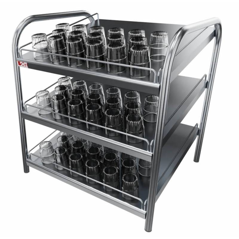 Étagère à verres inox | L600 L2G Toutes les catégories