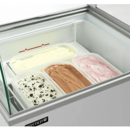 Vitrine à crèmes glacées IC201SC+SO TEFCOLD Vitrines à crèmes glacées